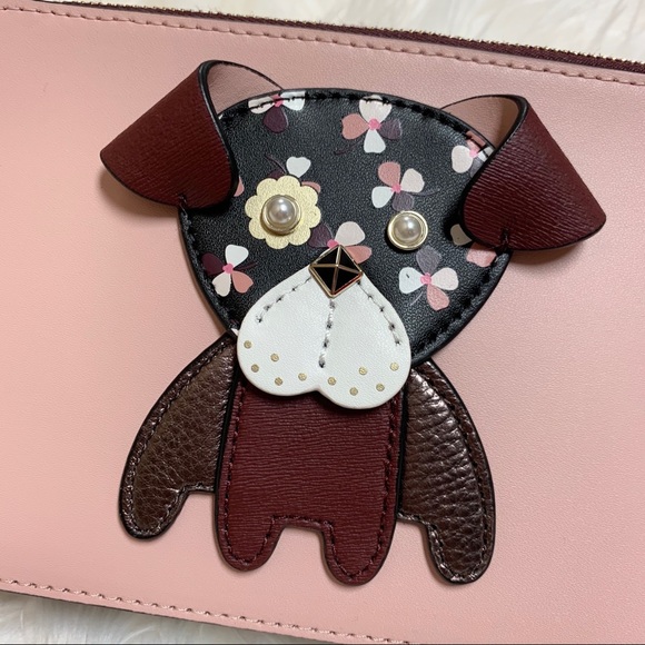 Kate Spade Small Crossbody Floral Pup Double Zip - Picture 2 of 7